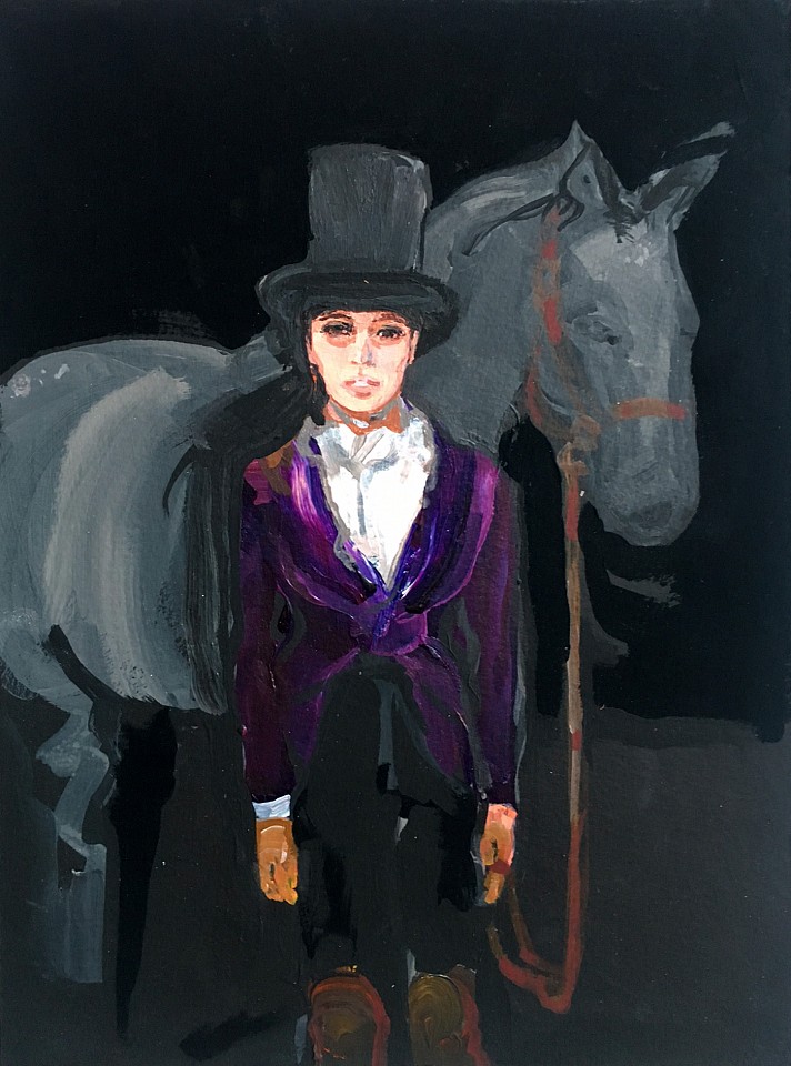 Suzy Spence (LA)
Purple Rider, 2017
SPENC034
acrylic on panel, 9 x 12 inches