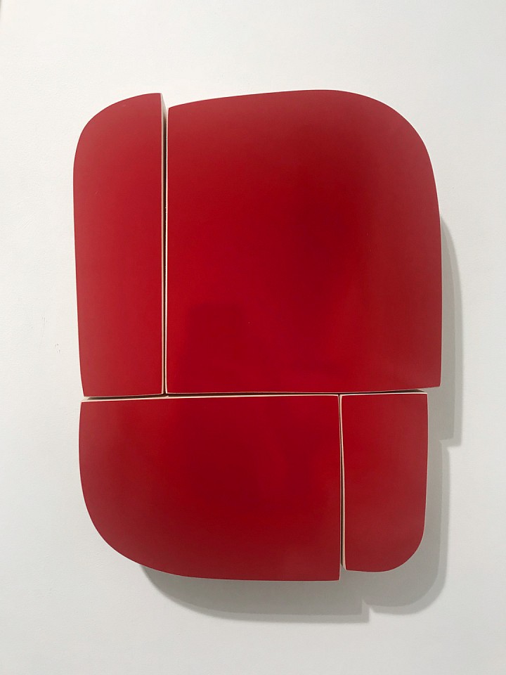 Andrew Zimmerman (LA)
Tango Red, 2018
ZIM591
Automotive paint on wood, 14 x 10 1/2 x 2 inches