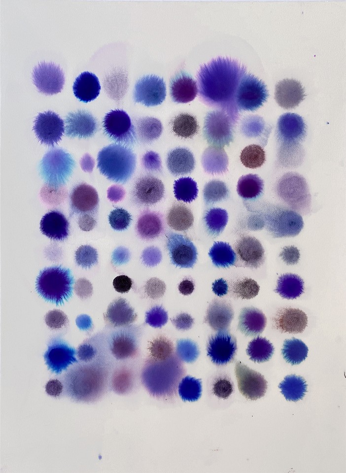 Lourdes Sanchez (LA)
80 Dots, Mostly Blue-Violet, 2020
SANCH876
ink, watercolor and pencil on paper, 28 x 20 1/2 inches