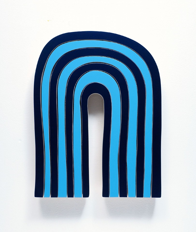 Andrew Zimmerman (LA)
Two Blues (One), 2022
ZIM947
Automotive paint on wood, 14 1/2 x 11 x 1 3/4 inches