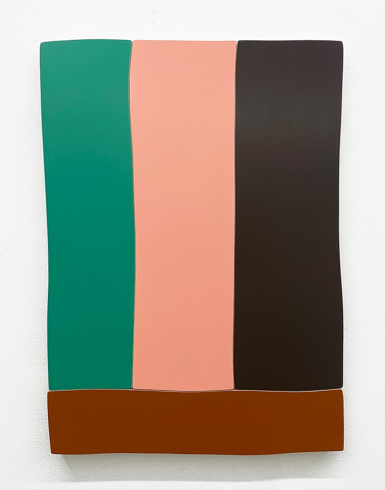 Andrew Zimmerman
Green, Pink, Brown, 2023
ZIM1097
Acrylic paint on wood, 33 x 24 x 1 1/2 inches