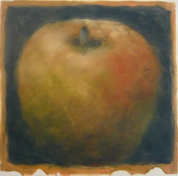 Carol Anthony -&nbsp;Moonlight Apple, 2001 monoprint 22 x 15 in. paper / 7 x 7  in. image ANTH475