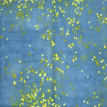 Work: falling (blue), 2008 oil on panel 60 x 60 inches diptych BIG965