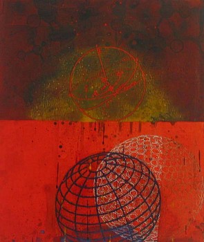 Larry Brown -&nbsp;D- 618, 2003 acrylic and oil on paper 15 x 12 inches BRN120