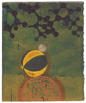 Larry Brown -&nbsp;D- 642, 2004 acrylic and oil on paper 10 x 8 inches BRN148