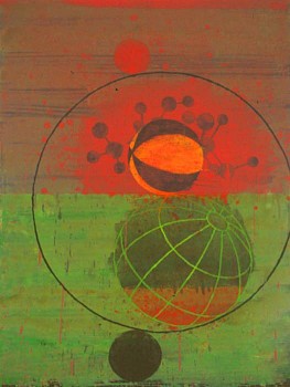 Larry Brown -&nbsp;Each/Other, 2005 oil and acrylic on panel 24 x 18 inches BRN164