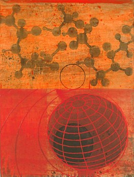 Larry Brown -&nbsp;Median, 2005 oil and acrylic on panel 24 x 18 inches BRN165