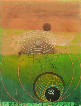 Larry Brown -&nbsp;D-667, 2003 acrylic and oil on paper 30 x 22  inches BRN189