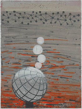 Larry Brown -&nbsp;D-670, 2007 acrylic on paper 30 x 22  inches BRN199