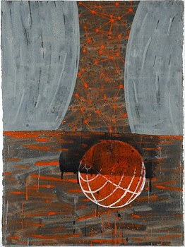 Larry Brown -&nbsp;D-677, 2007 acrylic on paper 30 x 22  inches BRN200