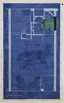 Work: Eugene Brodsky JJP2, 2012 ink on silk 82 1/2 x 52 1/2 inches framed 73 x 46 inch image BROD256