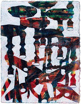 Work: A Lexicon of Persistent Absence: Close Encounters, 2009 acrylic and transfer on paper 12 x 9 inches JOS137