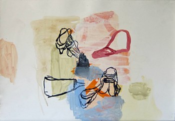 Deborah Dancy -&nbsp;Blues for Little Boy Blue, 2010 gouache on paper 22 x 30 inches MUIR095