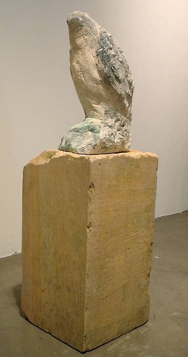 Jane Rosen
Osprey, 2007
ROSEN149
provencal limestone, chinese sandstone and pigment, 40 x 12 x 12 inches (2 elements)