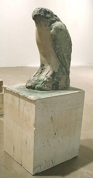 Work:&nbsp;Egyptian Falcon, 2007 provencal limestone and pigment 25 x 9 x 11 inches (3 elements) ROSEN152