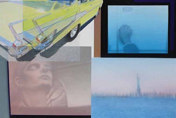 Robert Schmid -&nbsp;Arrival, 2011 acrylic on paper 31 1/2 x 46 inches SCHM185