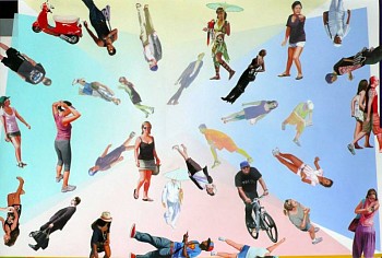 Robert Schmid -&nbsp;Today For You, 2010 acrylic on paper 32 x 47 1/2 inches SCHM180