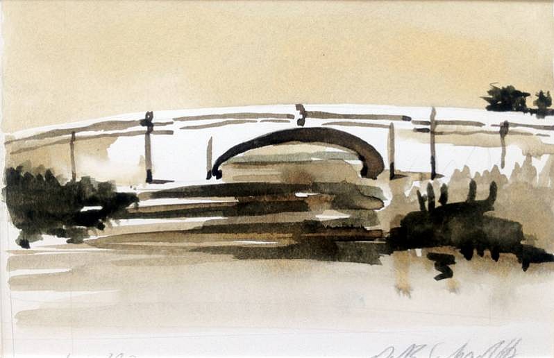 Peter Schroth
White Bridge
SCHR385
ink, 3 x 4 3/4 inch image