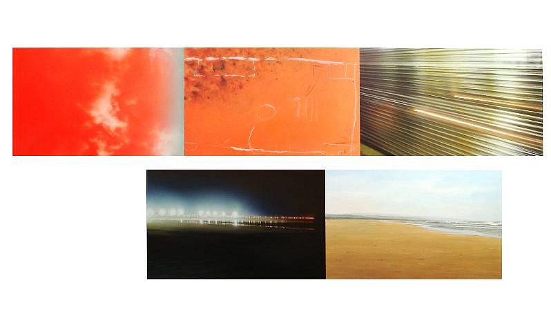 Robert Schmid
Red Sky, 2005
SCHM135b
acrylic on paper, 33 x 48 inch paper /  
20 x 46 inch image
