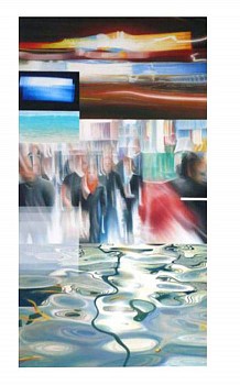 Robert Schmid -&nbsp;Untitled, 2009 acrylic on paper 48 x 30 inch paper / 
41.5 x 22 inch image SCHM166