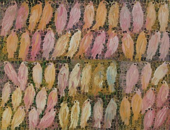 Hunt Slonem -&nbsp;Abraham's PeacePlan, 2011 oil on canvas 44 x 66 inches SLO004