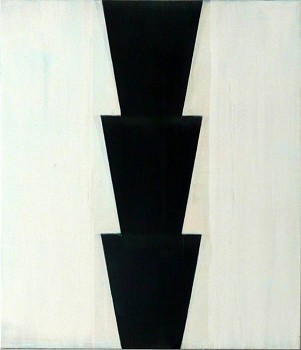 Tad Wiley - Untitled (Black Pine), 2001 enamel on panel 26 x 22 inches Wile012