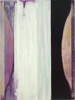 Tad Wiley - Sentinal (Water Log), 2008 oil based enamel on wood panel 48 x 36 inches Wile040