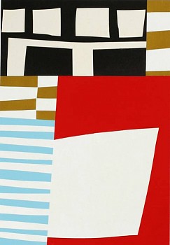 Peter Zaleski -&nbsp;Domestic Varience, 2012 monoprint 22 x 15.5 inch image / 
33 x 26 inch paper ZAL354