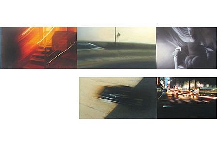 Robert Schmid
Somethings are Certain, 2002
SCHM088
acrylic on paper, 32 x 47 inch paper / 
20 x 47 inch image
