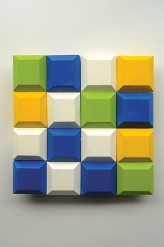 Work: Dance Pad, 2012 oil on wood panels 12 x 12 inches ZIM295