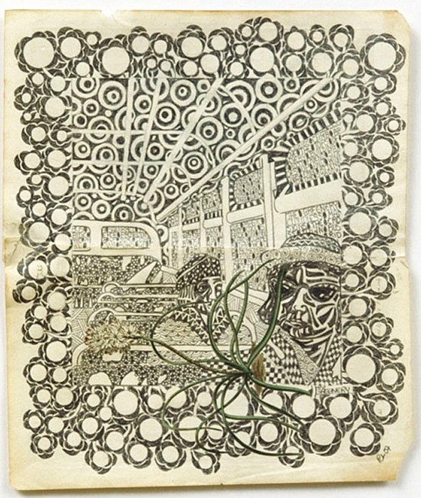 Roz Leibowitz
The Bus Ride (greenery), 2007
LEIB053
pencil on antique print, 14.5 x 15 inches framed / 10.5 x 9 inch image