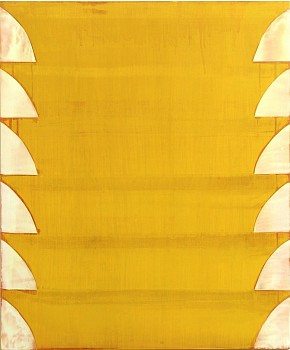 Tad Wiley - Untitled #3 (Spring by Degrees), 2004-2005 enamel and varnish on wood panel 19 x 16 inches Wile077