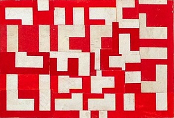 Cecil Touchon (LA) -&nbsp;fs2909ct10, 2010 collage 10 x 10 inches paper / 3 1/2 x 5 1/2 inches image TOUCH2066