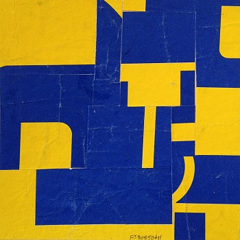 Cecil Touchon (LA) -&nbsp;fs3085ct11, 2011 collage 11 x 11 inches paper / 6 x 6 inches image TOUCH2052