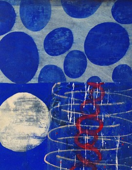 Larry Brown -&nbsp;D-455, 1998 mixed media on paper 15 x 12  inches BRN083