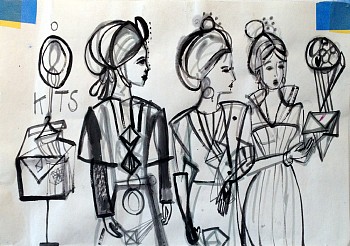 Susan Cianciolo -&nbsp;Untitled, 2011 mixed media on paper 11 x 16 1/2 inches CIAN093