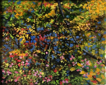 Mark di Vincenzo -&nbsp;Chestnut Ridge, 2013 gouache on paper 6.5 x 7 inches VIN178