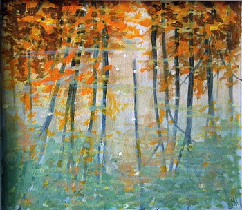 Mark di Vincenzo -&nbsp;Otto, 2013 gouache on paper 6.5 x 7 inches VIN182