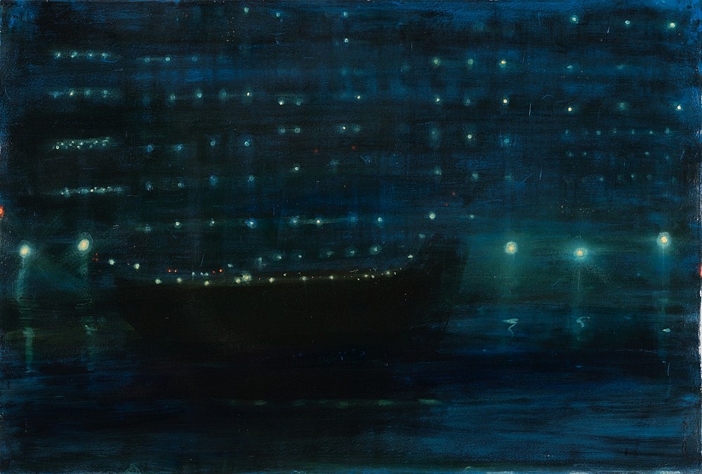 Kathryn Lynch (LA)
Tug in Night, 2013
lyn540
oil on paper, 40 x 60 inches