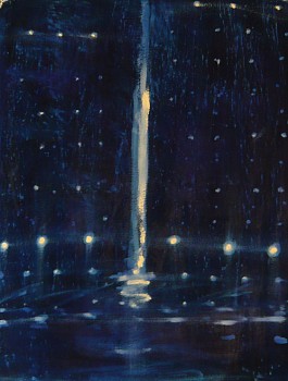 Kathryn Lynch -&nbsp;untitled, 2009 oil on paper 40 x 30.5 inches lyn306