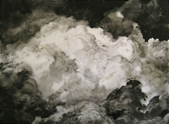 Rick Shaefer -&nbsp;Untitled, Cloud #2, 2014 acrylic on vellum 26 1/2 x 35 1/2 inch image / 36 x 46 inch paper shaef008