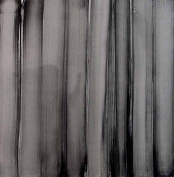 Karen J. Revis - Black & Grey 1, 2011 silkscreen monoprint 38 x 38 inches paper, 30 x 30 inches image REV244