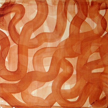 Karen J. Revis - Waves 3, 2008 silkscreen monoprint 30 x 30 inch paper, 23 x 22 inch image REV171