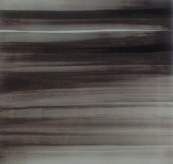 Karen J. Revis - Gray No. 5, 2010 silkscreen monooprint 26 x 26 inch paper, 20 x 20 inch image REV220