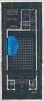 Work:&nbsp;JJP6, 2013 ink on silk mounted on paper 87 x 38 inches / 89 x 40 inches framed BROD269