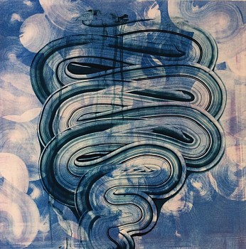 Karen J. Revis - 21-5-26-15, 2015 silkscreen monoprint 30 x 29.5 inch paper / 20 x 20 inch image REV309