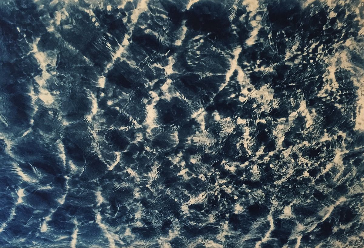 Thomas Hager
Abstract Water - 2, 2015
HAG555
cyanotype, 29 1/2 x 41 1/2 inches full bleed