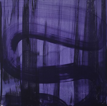 Karen J. Revis - Purple 1, 2015 silkscreen monoprint 20 x 20 inch image / 26 x 26 inch paper REV320