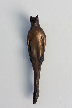 Jane Rosen - Red Fox Buddhi, 2015 cast bronze with patina 18 x 5 x 4 inches ROSEN267