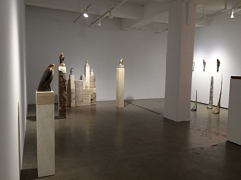 Work: Cash-Morandi Installation, 2015 Cave Bird, Cash Bird, Soft White Bird, Morandi Composition, White Hoof, Bronze Cloven Hoof, Bronze Hoof, Red Fox Buddhi, Bronze Buddhi (White), Mei Mei Buddhi ROSEN274